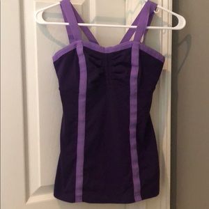 Purple lululemon workout top